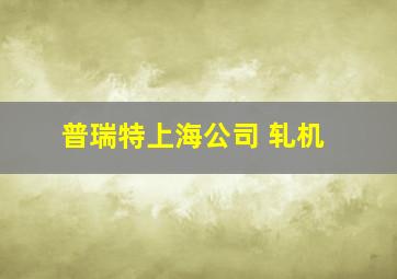 普瑞特上海公司 轧机